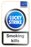 Lucky Strike Lights (Blue) Cigarettes pack