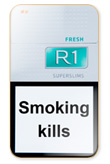 R1 Super Slims Fresh 100`s Cigarettes pack