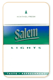 Salem Green (Lights) Menthol Cigarettes pack