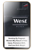 West Black Compact Cigarettes pack