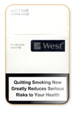 West Fusion White Cigarettes pack